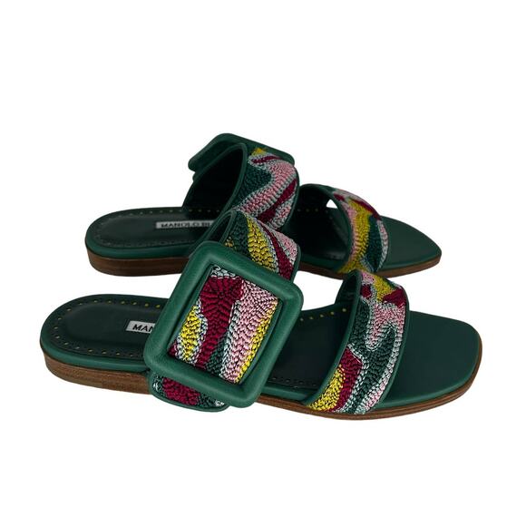 Manolo Blahnik Multicolor Sandals - Picture 12 of 14